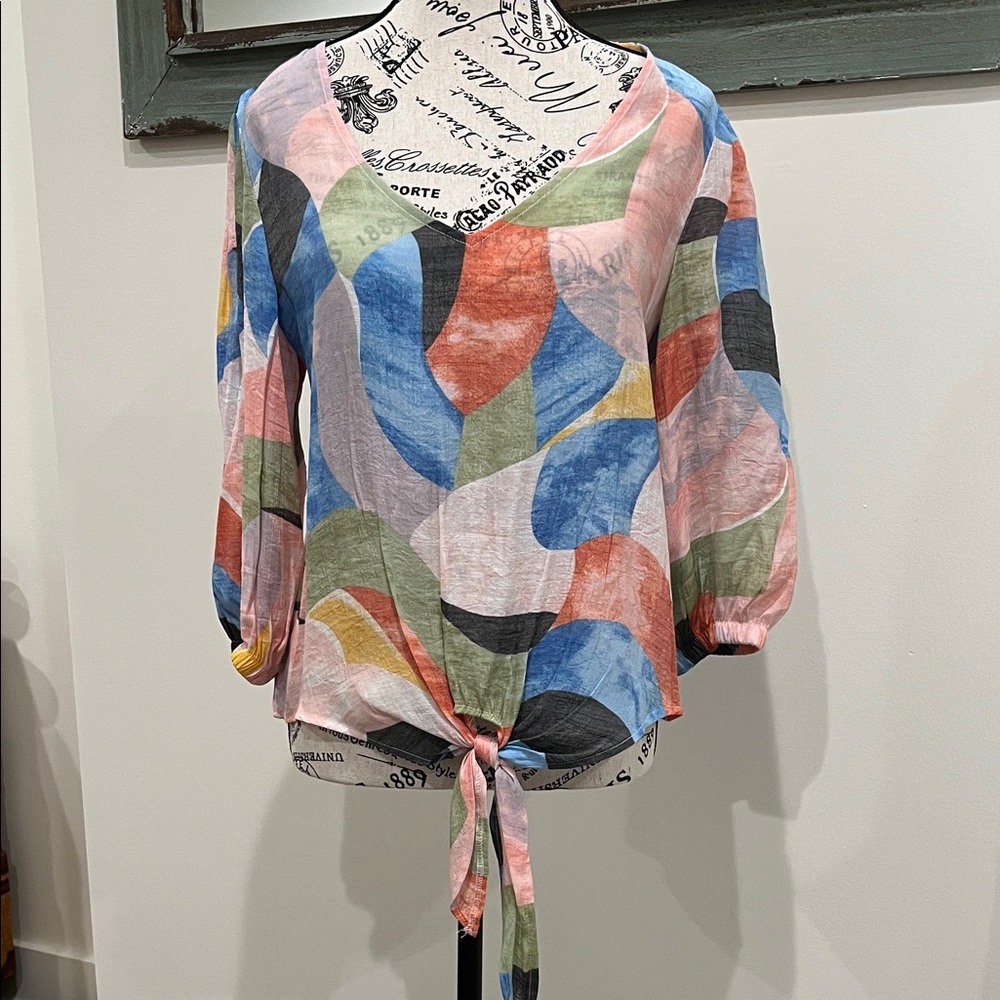 Vibrant Abstract Women's Blouse